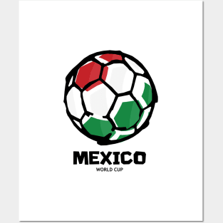Mexico Football Country Flag Posters and Art